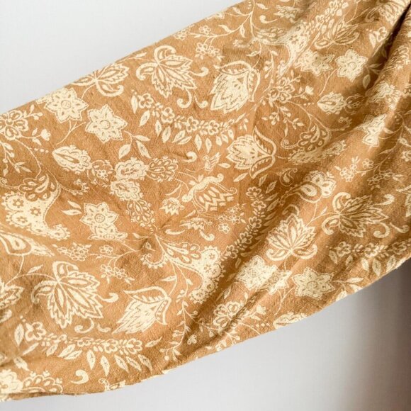 Unsubscribed Cotton Embroidered Mustard Yellow Navy Blue Dress 2 - Picture 5 of 9